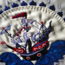 embroidery of a Turkish Ship