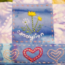 candylion embroidery-- Rebecca Górzyńska