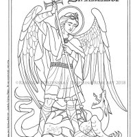Michaelmas - Feast of St. Michael the Archangel - September 29th + Catholic Coloring Page